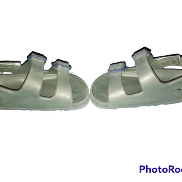 🎄Green Toddler Boys Stepping Stones Crocks Size 5🎄 - Picture 4 of 5